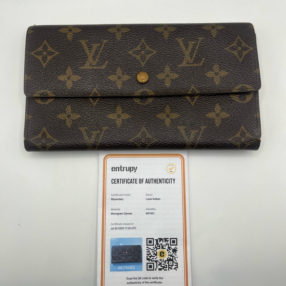 Authentic EUC Louis Vuitton Monogram Long Wallet - Brown